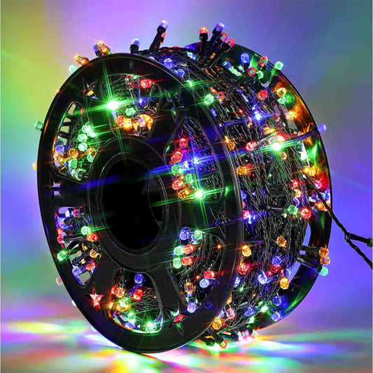 Instalație Rola 100M, Lumini LED Multicolor, 480 LEDURI, Interior/exterior