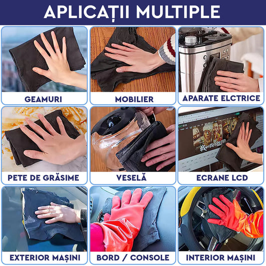 Laveta Magică din Microfibrǎ set de 5 bucăți
