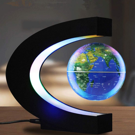 Glob pamantesc plutitor care leviteaza cu suport luminat colorat