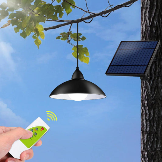 Set 2 Lampi Solare cu abajur si telecomanda, 50W