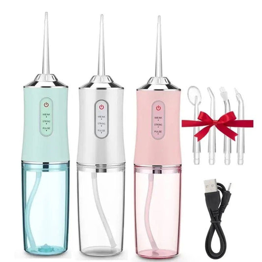 Irigator Oral 3 Moduri De Lucru, 4 capete , Portabil, Rezervor 220 Ml