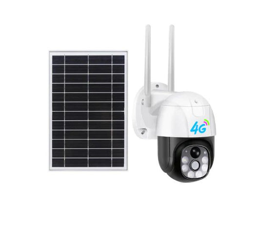 Camera de Supraveghere Solara 4G, Cartela SIM 3MP,Zoom 10X,Full HD 1080p, Panou Solar 9W Rezistenta La Apa IP 66
